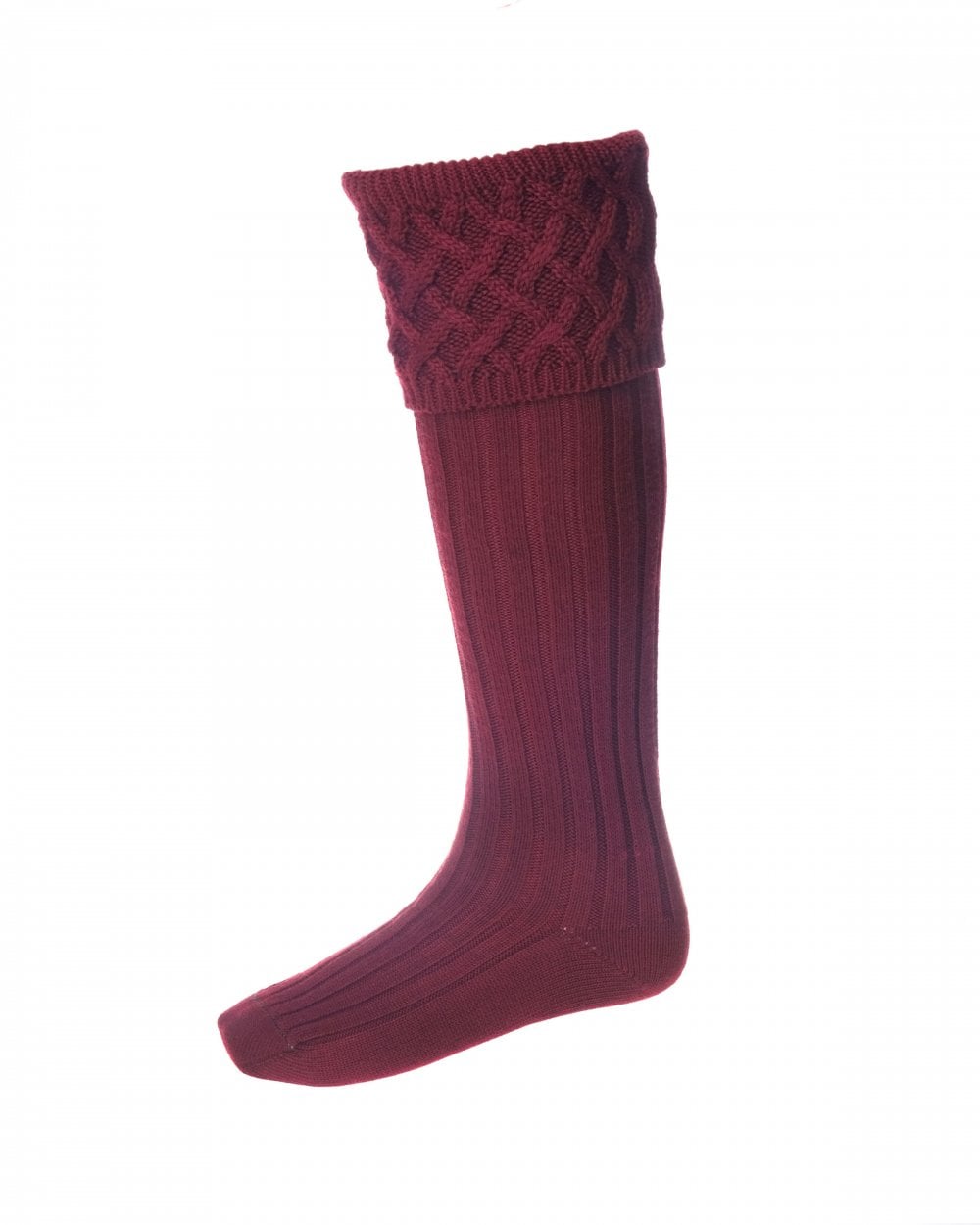 House Of Cheviot Rannoch Shooting Socks with Garters - Fin & Game