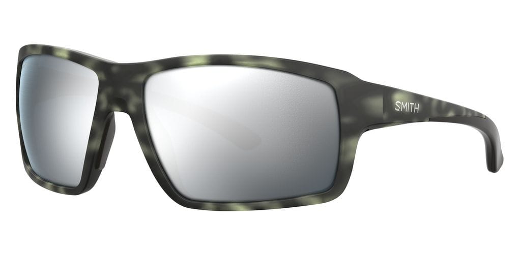 Smith Optics Hookshot Matte Ash Tortoise Polar Platinum Mirror Sunglasses - Fin & Game