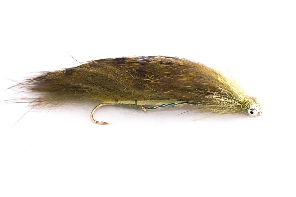 Fario Fly – Olive Mini 5cm Snake - Fin & Game