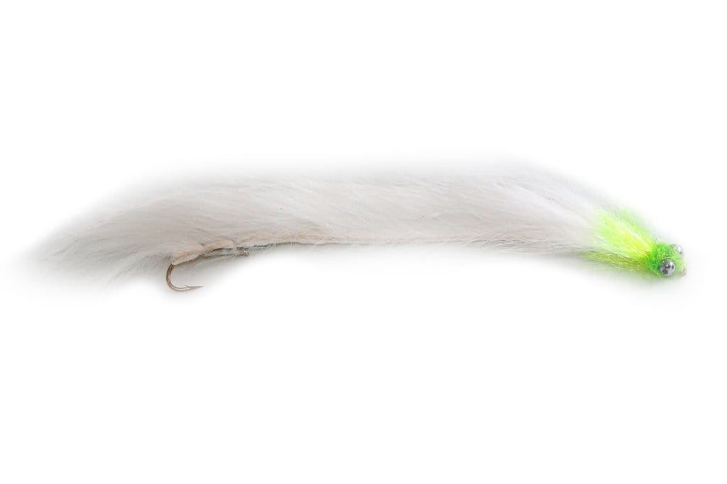 Fario Fly – White 10cm Snake - Fin & Game