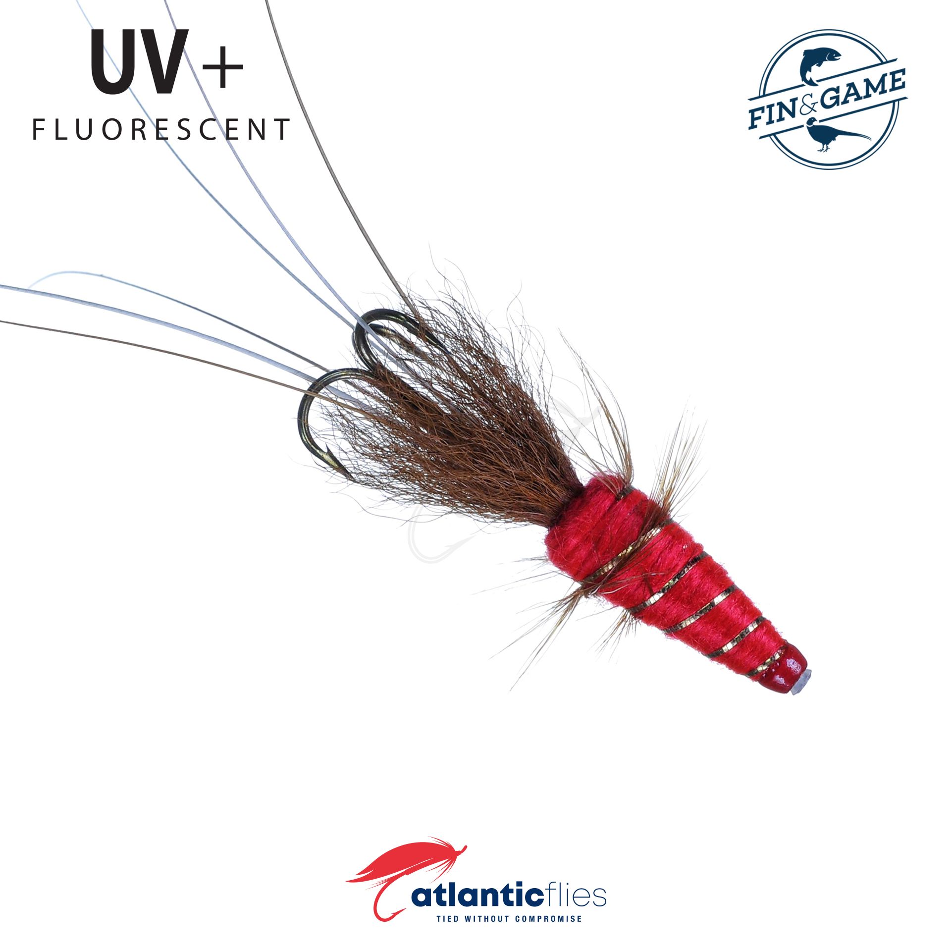 Atlantic Flies Tungsten Red Frances Tube - Fin & Game