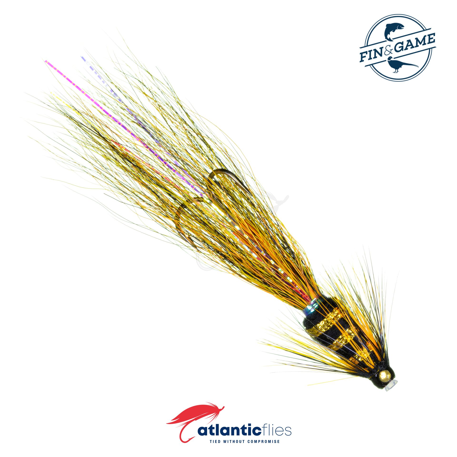 Atlantic Flies Sunburst Gold Snaelda Tube - Fin & Game