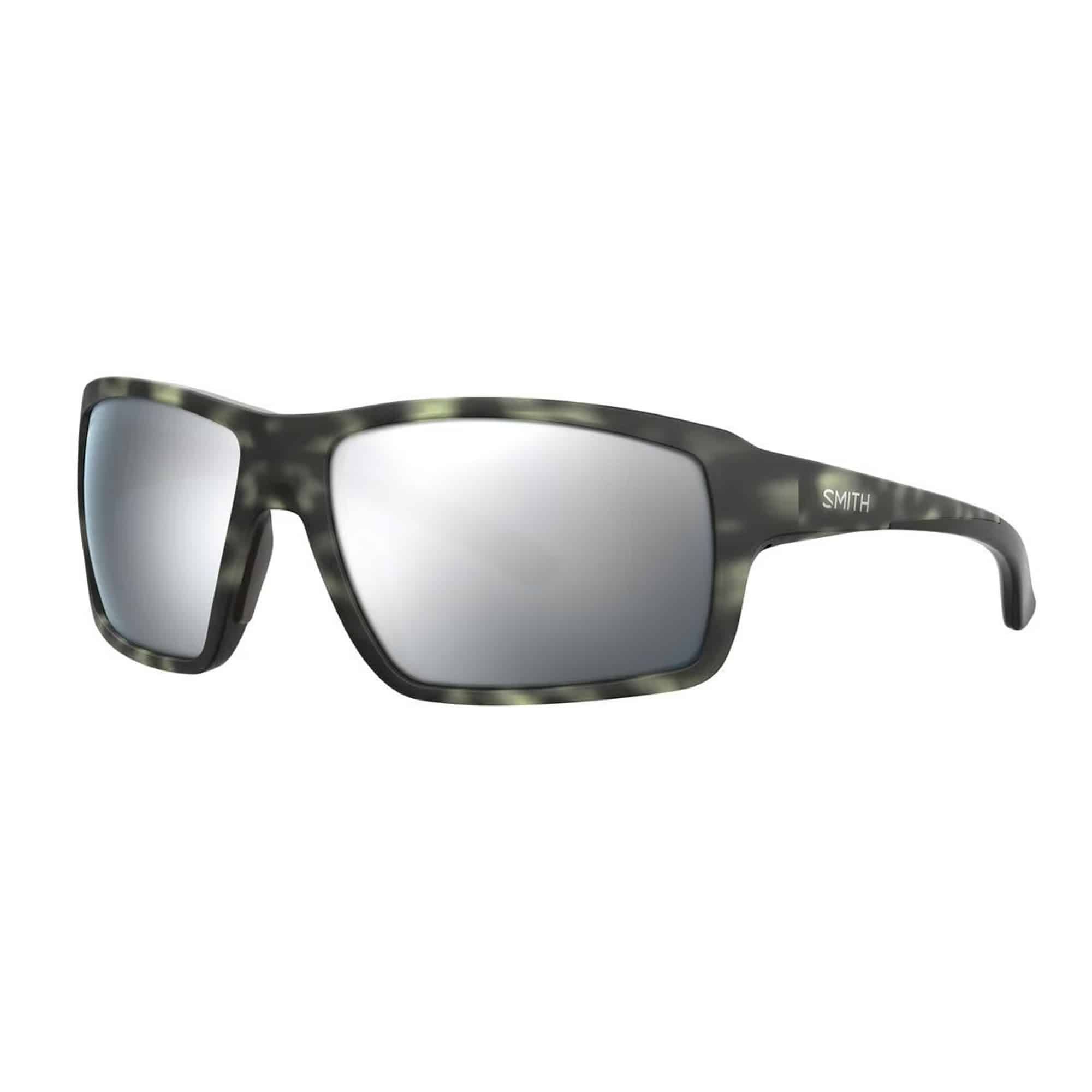 Smith Optics Hookshot Matte Ash Tortoise Polar Platinum Mirror Sunglasses - Fin & Game