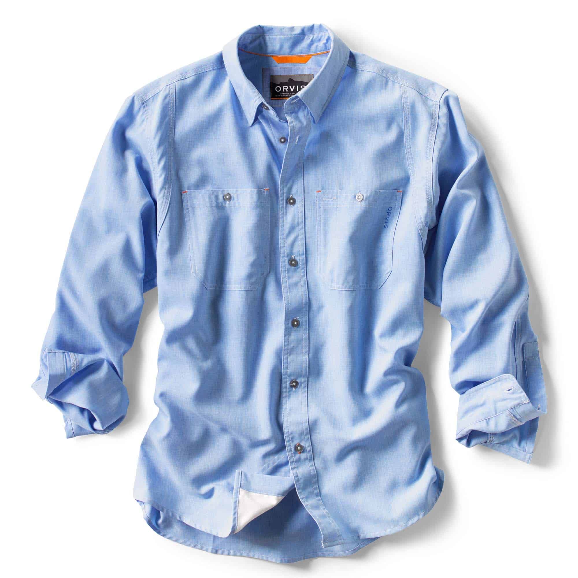 Orvis Tech Chambray L/S Work Shirt - Fin & Game