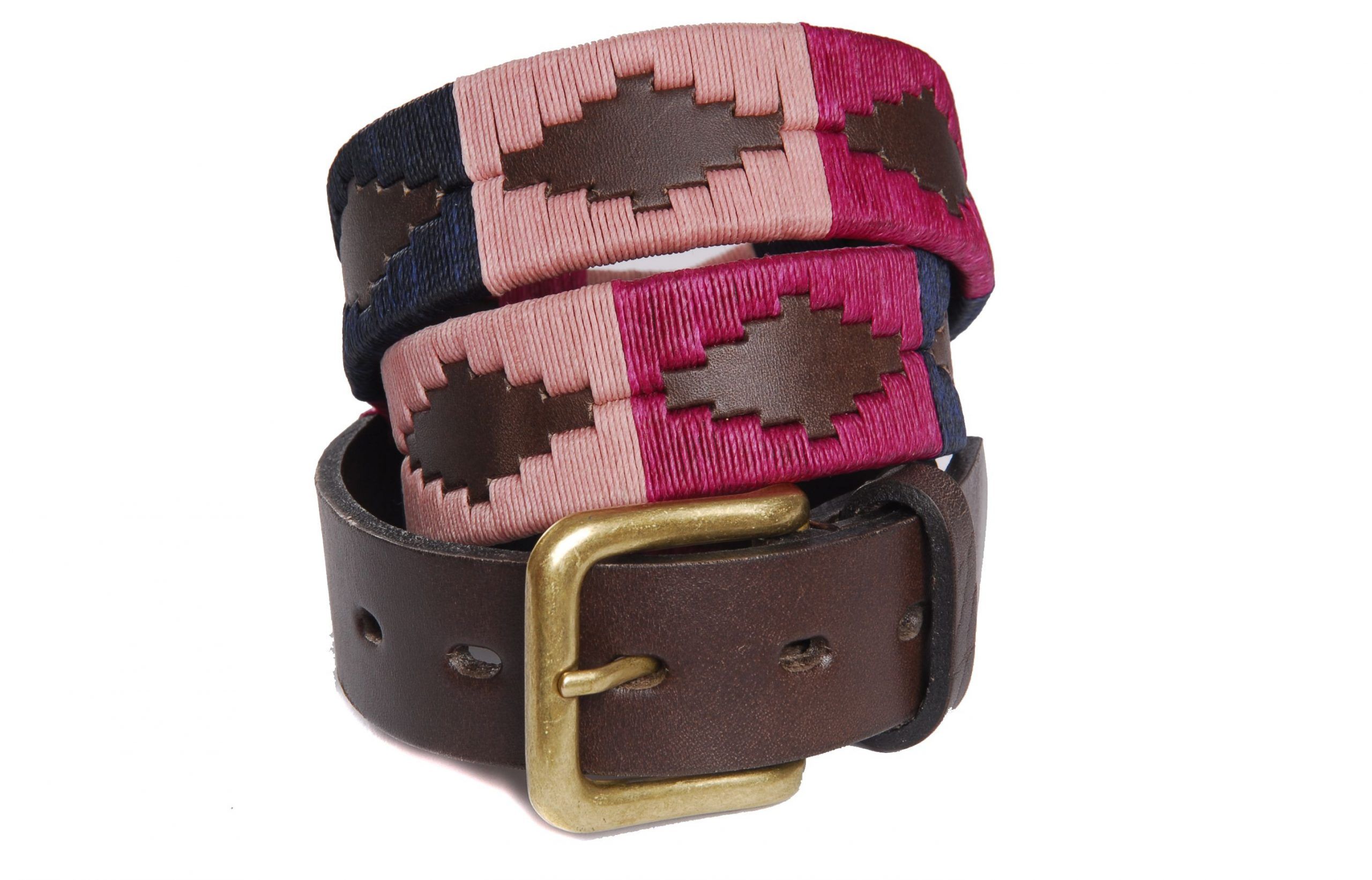 Pioneros Berry/Navy/Pink Polo Belt - Fin & Game