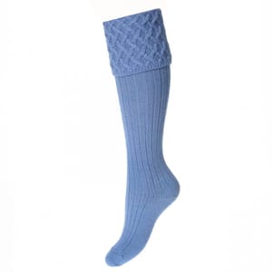 House Of Cheviot Ladies Rannoch Shooting Socks with Garters - Fin & Game