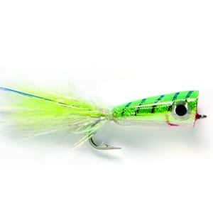Mylar Popper Chartreuse and White - Fin & Game