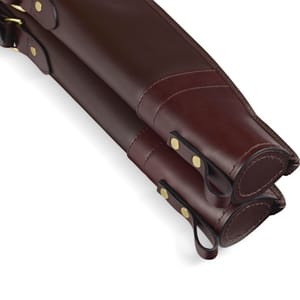 Croots Byland Leather Double Shotgun Slip with Flap and Zip - Fin & Game