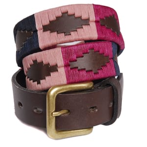 Pioneros Berry/Navy/Pink Polo Belt - Fin & Game