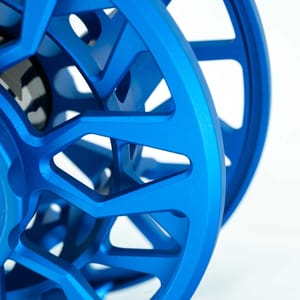 Abel SDS Ported Satin Blue III Fly Reel - Fin & Game