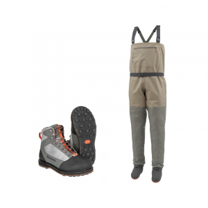 Simms Tributary Waders and Boots Combo (Striker Grey)