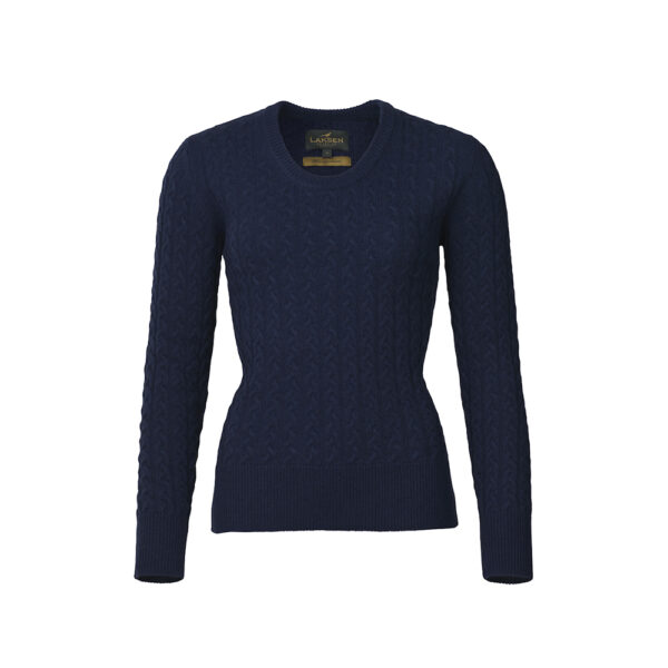 Laksen-Burleigh-Cable-knit-navy