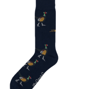 Shuttlesocks Navy Pheasant Socks