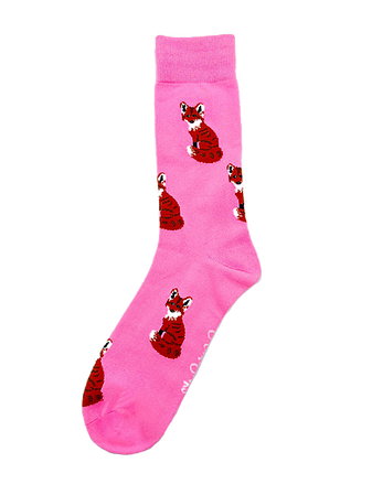 Shuttlesocks Pink Fox Socks