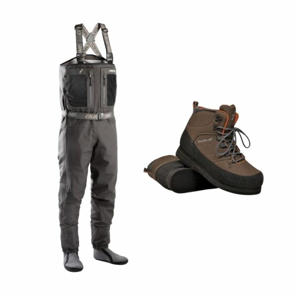 Guideline Laxa 2.0 Wader and Traction Wading Boots Combo
