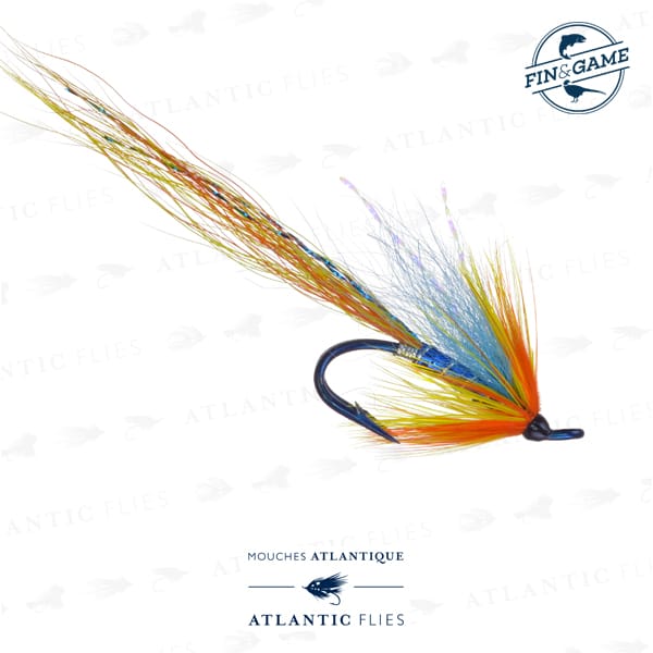 AF-Cascade-Shrimp-Blue-Wing-Blue-Mustad-Double-Fin-and-Game__72107 Atlantic Flies Blue Cascade Double - Fin & Game