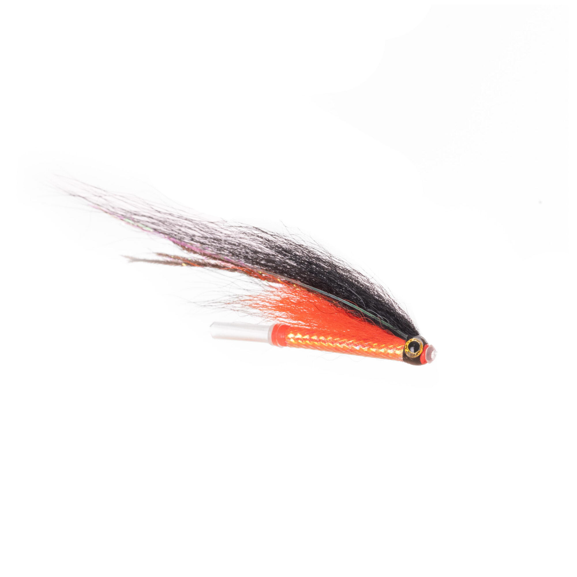 Product image of a Fluro Orange Bismo plastic tube used for Atlantic Salmon Fly Fishing.