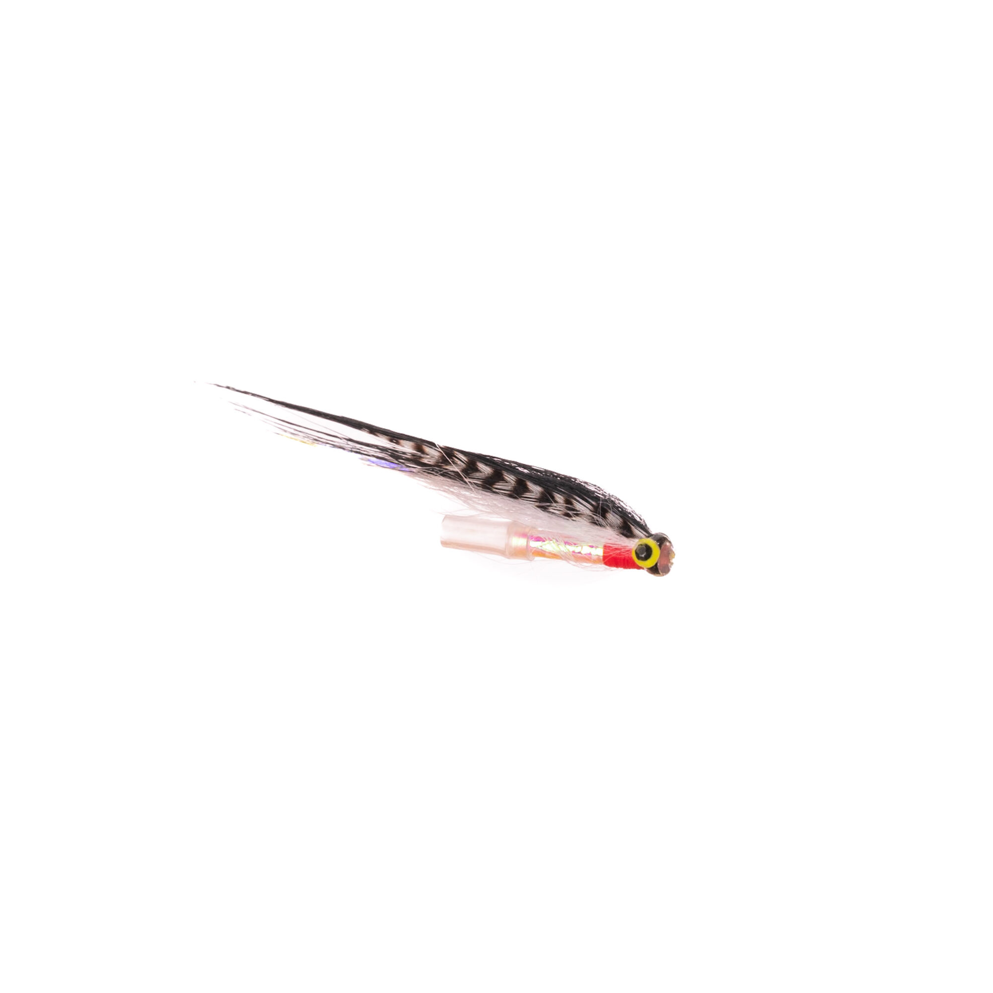 Product image of a White Sunray Shadow plastic micro tube used for Atlantic Salmon Fly Fishing.
