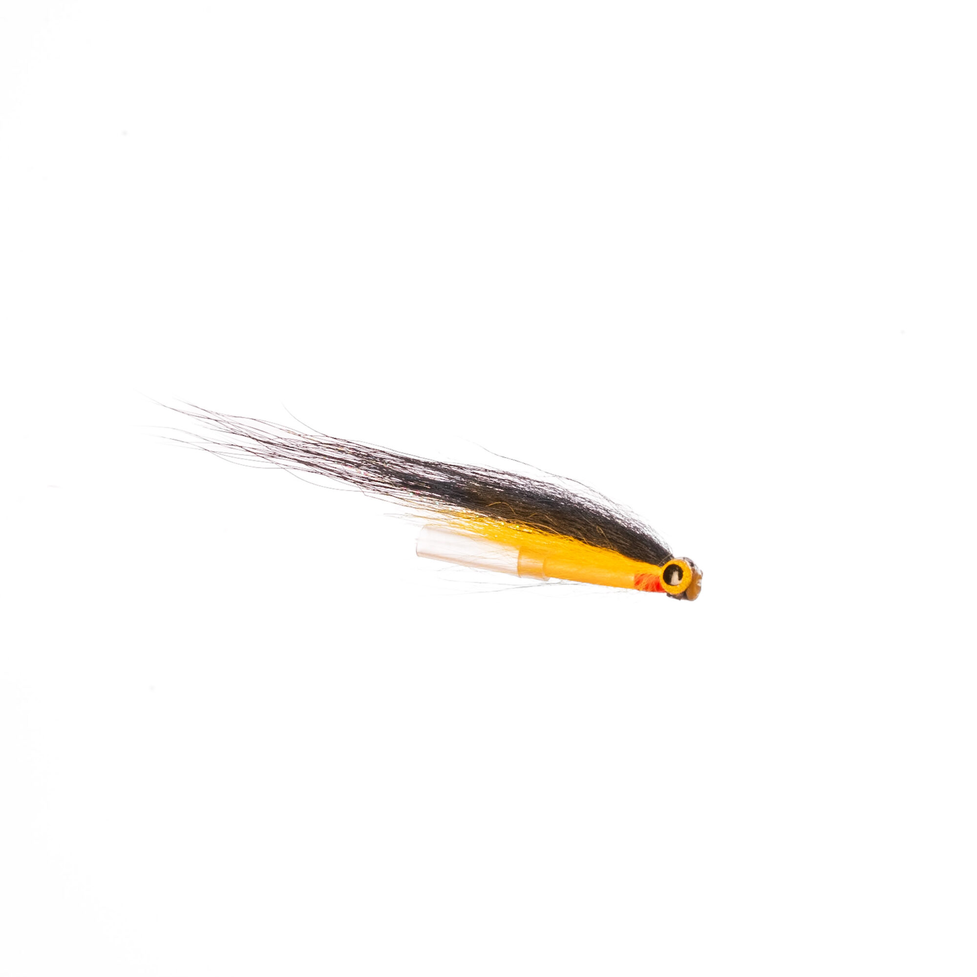 Product image of a Yellow Sunray Shadow plastic micro tube used for Atlantic Salmon Fly Fishing.