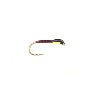 Fario Fly Gold Cheek Red Holo Buzzer - Fin & Game