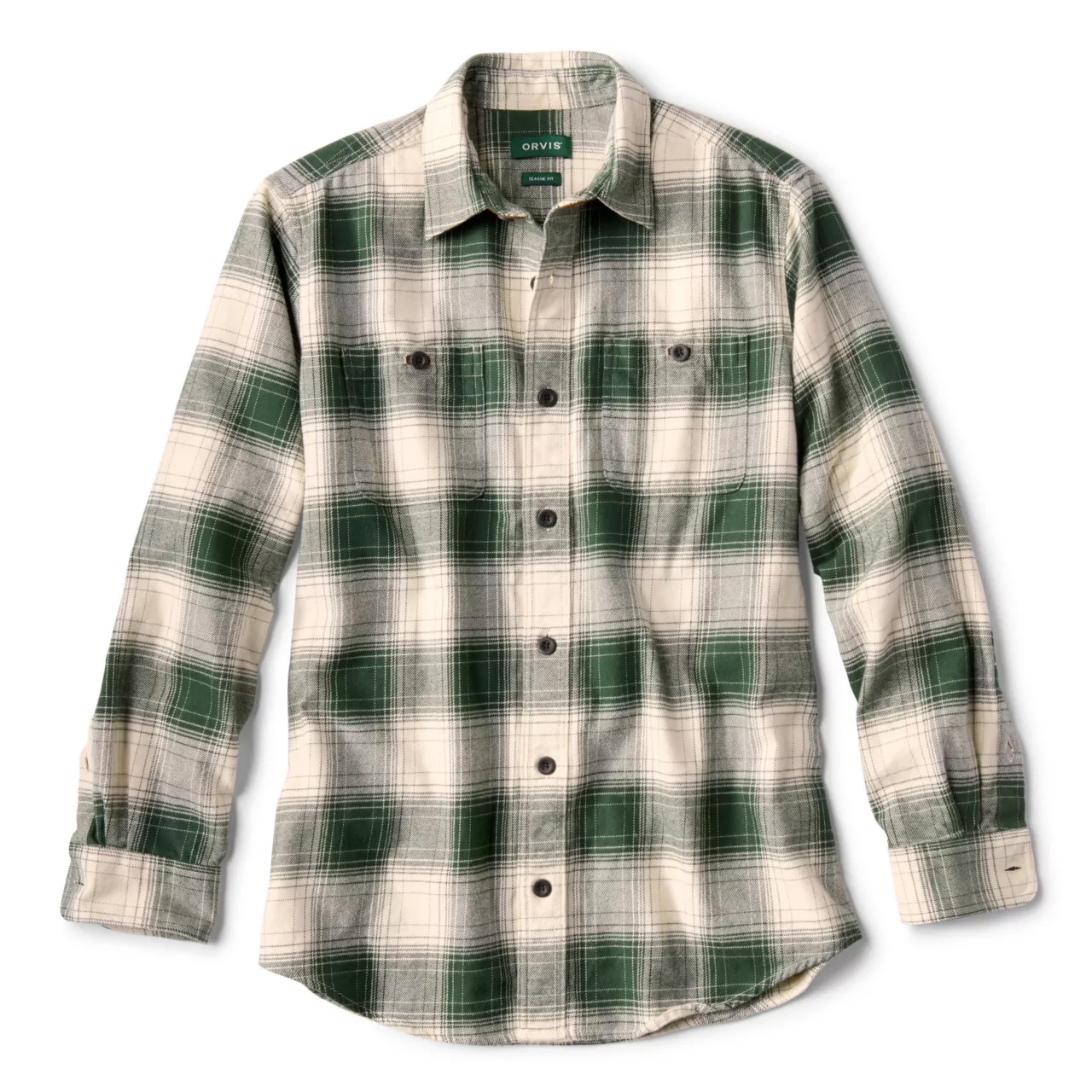 Perfect Flannel Dark Pine Eggnog copy Orvis Perfect Flannel Shirt - Fin & Game