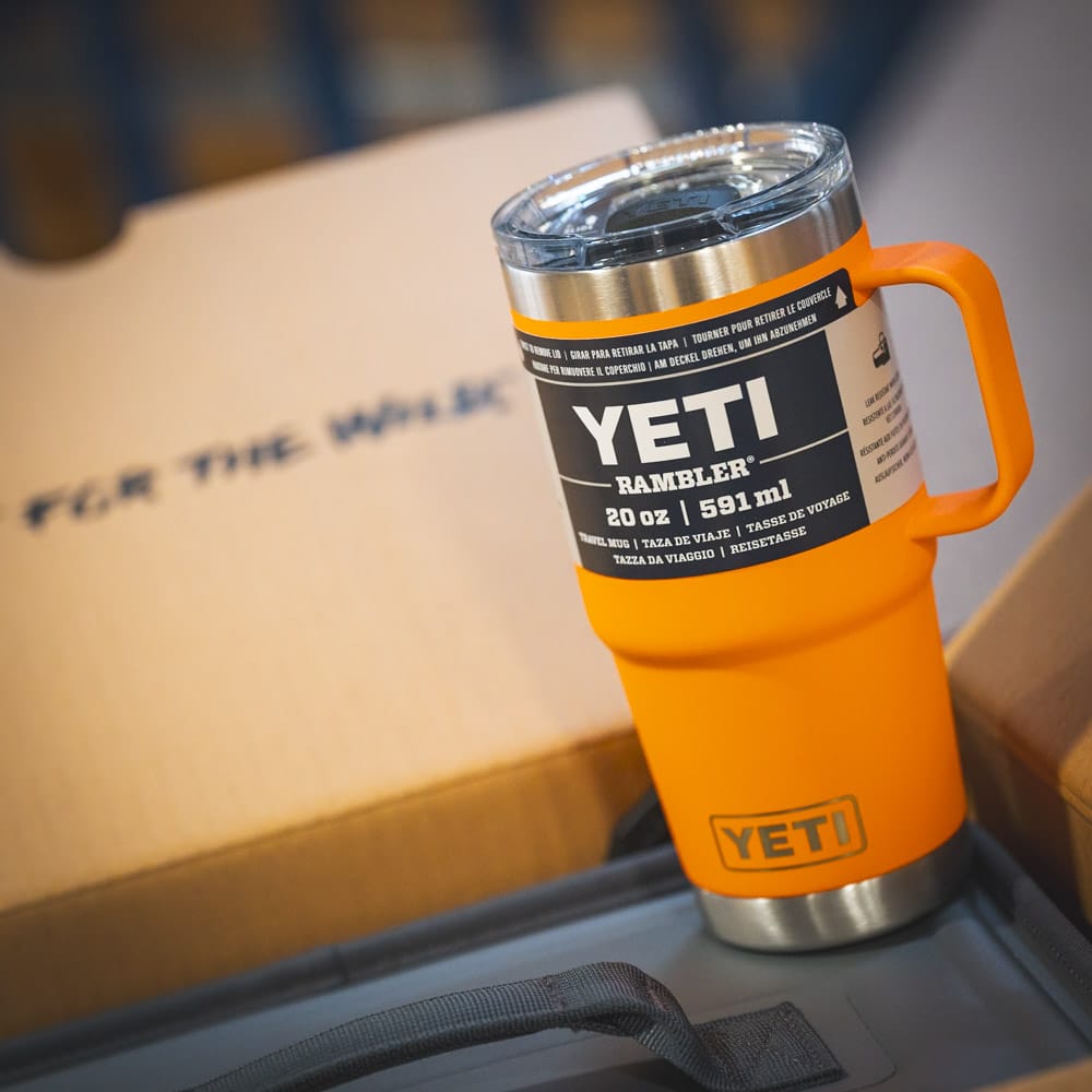 Yeti Rambler mugs available at Fin & Game Yeti Rambler mugs available at Fin & Game