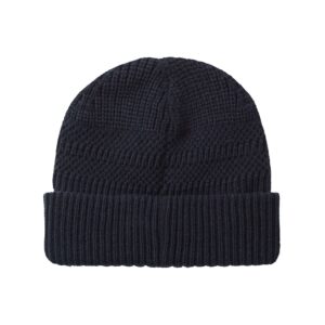 Sealskinz Gressenhall Waterproof Cold Weather Textured Stripe Roll Cuff Beanie – Navy - Fin & Game
