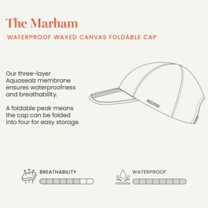 Sealskinz Marham Oiled Canvas Cap – Black - Fin & Game