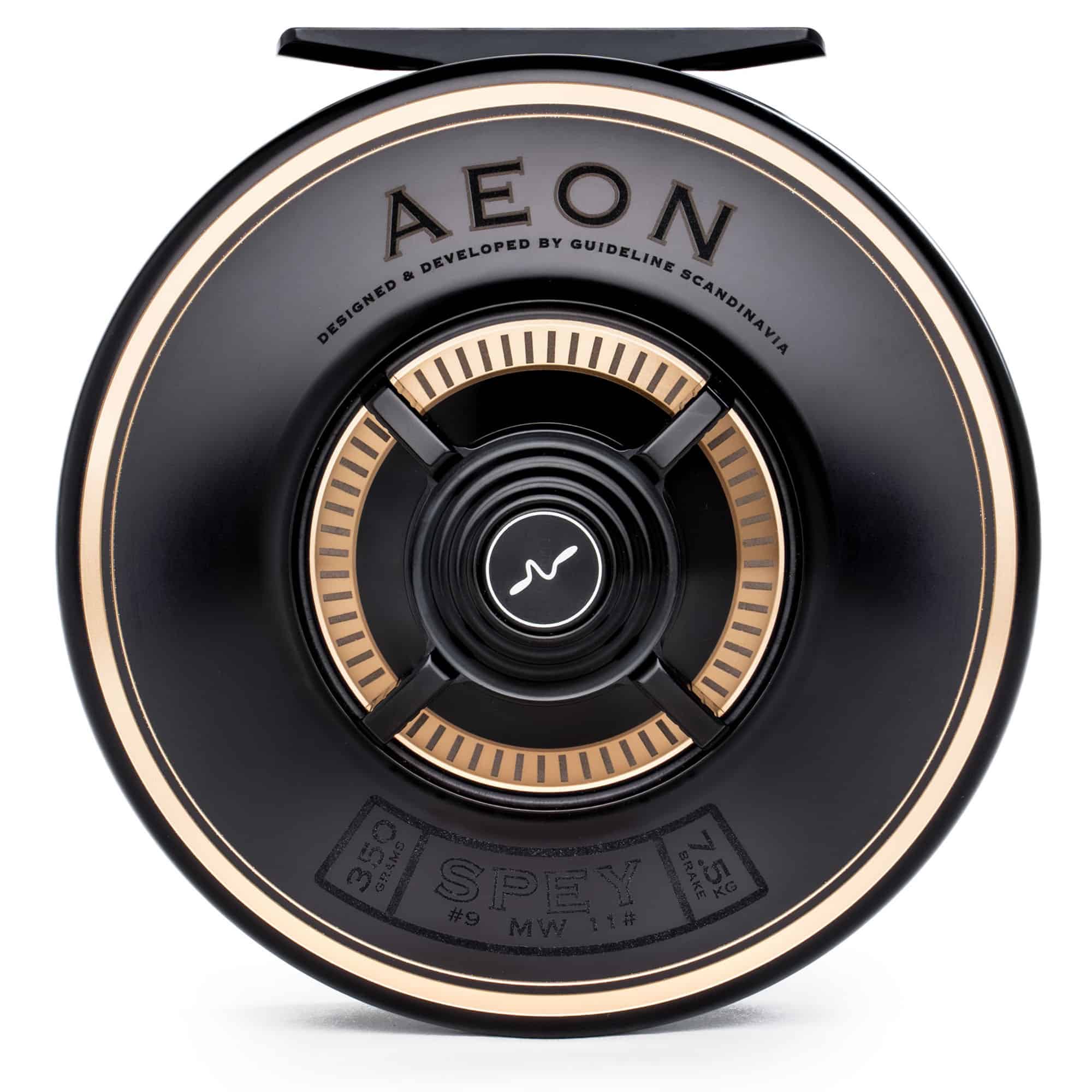 Guideline Aeon Fly Reel Studio Image Gold Back View
