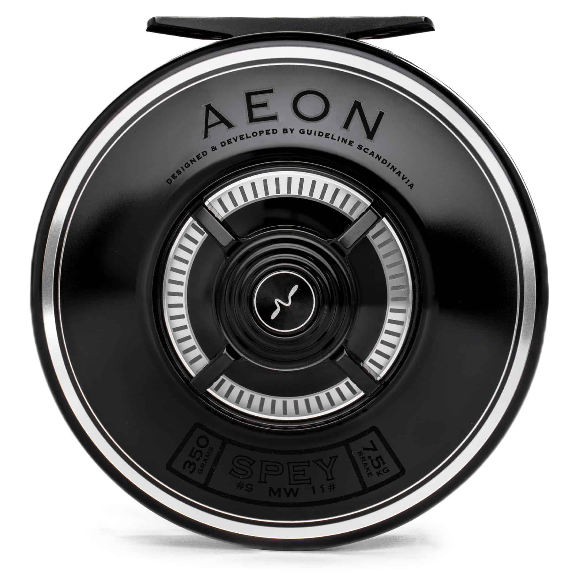 Guideline Aeon Fly Reel Studio Image Silver Back View