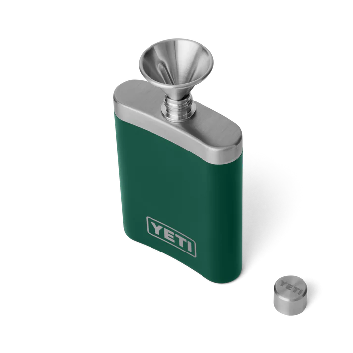 YETI Rambler Flask – Black Forest Green - Fin & Game