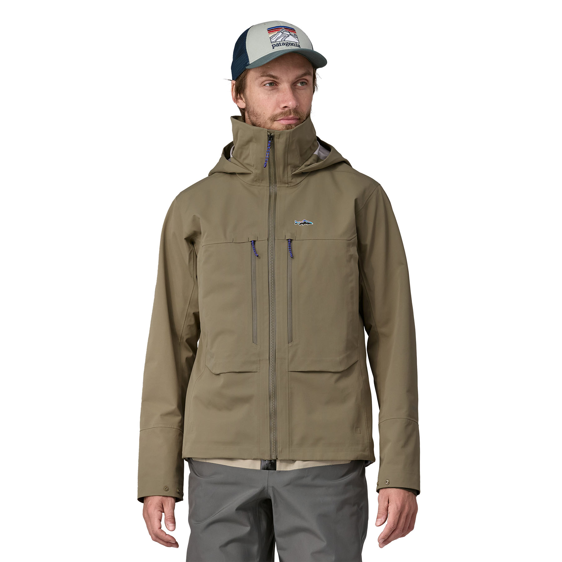 Patagonia Men’s Swiftcurrent Wading Jacket – Sage Khaki - Fin & Game
