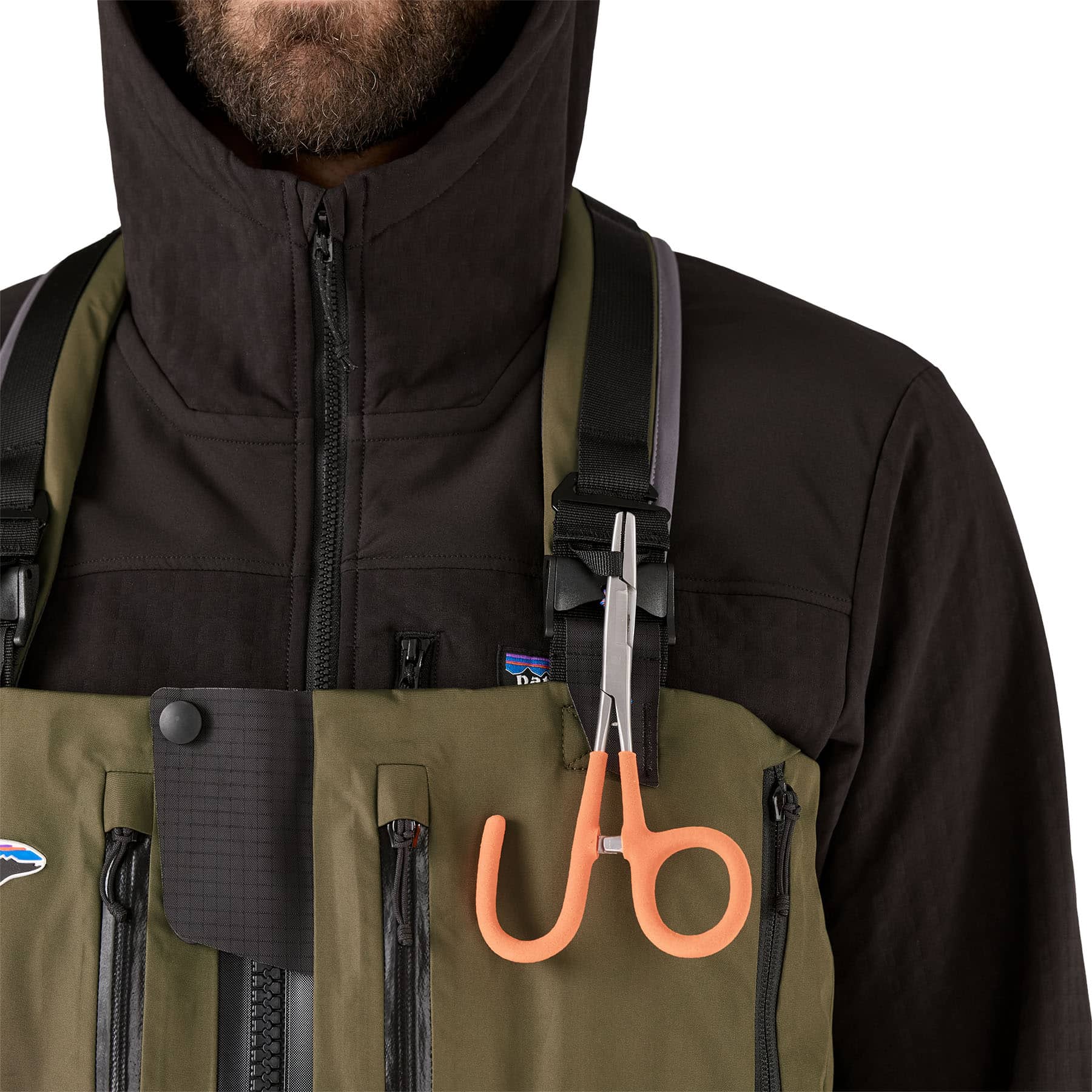 Patagonia Mens Swiftcurrent Expedition Zip Front Waders Detail Image