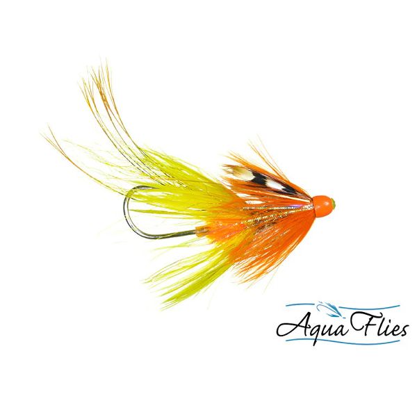 Aqua Flies Stus Steelie Piglet Yellow/Orange/Gold - Fin & Game