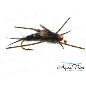 Aqua Flies TDF BH  Stone-Tan Rubberlegs - Fin & Game