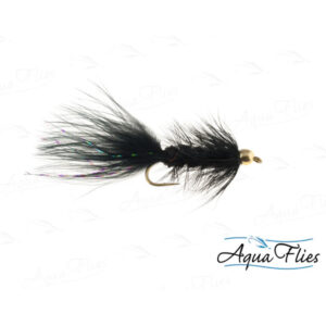 Aqua Flies TDF BH Black Wooly Bugger - Fin & Game