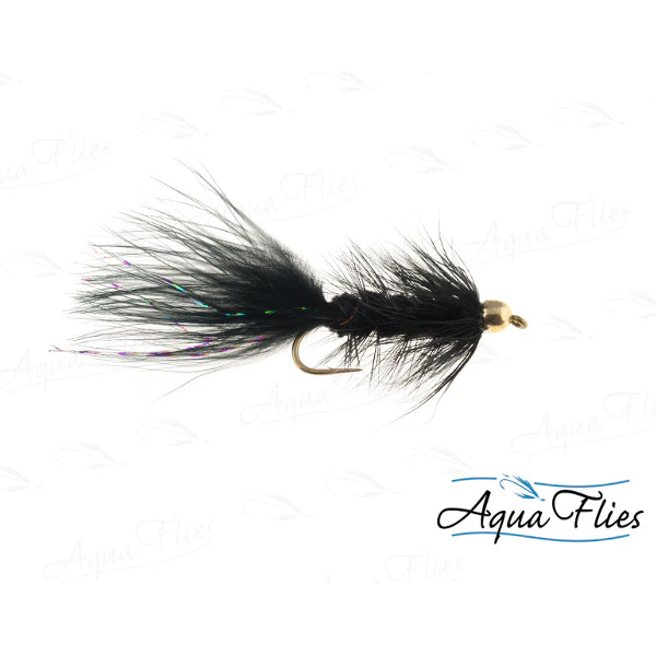 Aqua Flies TDF BH Black Wooly Bugger - Fin & Game
