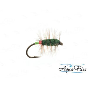 Aqua Flies Green Machine-Green/Red Butt - Fin & Game