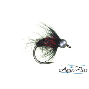 Aqua Flies TDF Bead Head Black Bug - Fin & Game