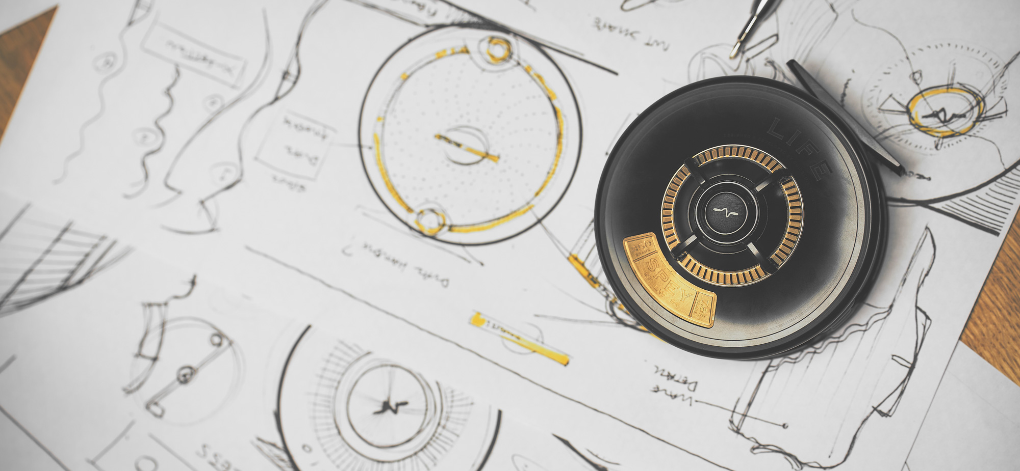 The Guideline Aeon Fly Reel designers drawings