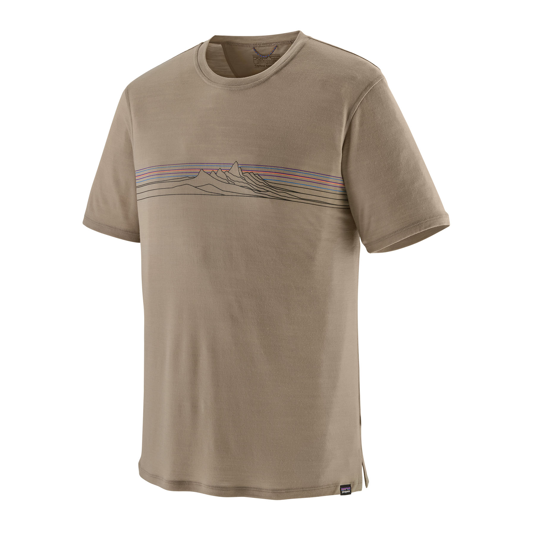 WBS25_44590_STGY Patagonia Men’s Cap Cool Merino Blend Graphic Shirt - Fin & Game