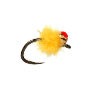 Fulling Mill Tungsten Mini Egg Sun Burst Barbless – Red Spot - Fin & Game