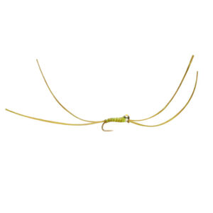 Fulling Mill Bung Worm  Olive – Yellow Spot - Fin & Game
