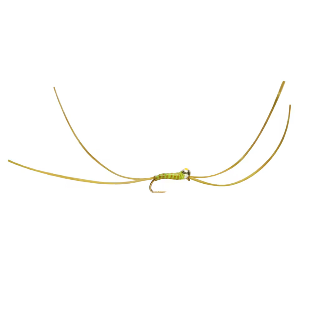Fulling Mill Bung Worm  Olive – Yellow Spot - Fin & Game
