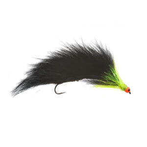 Fario Fly Hot Eye Mini Snake – Black Cat Barbless 5cm - Fin & Game