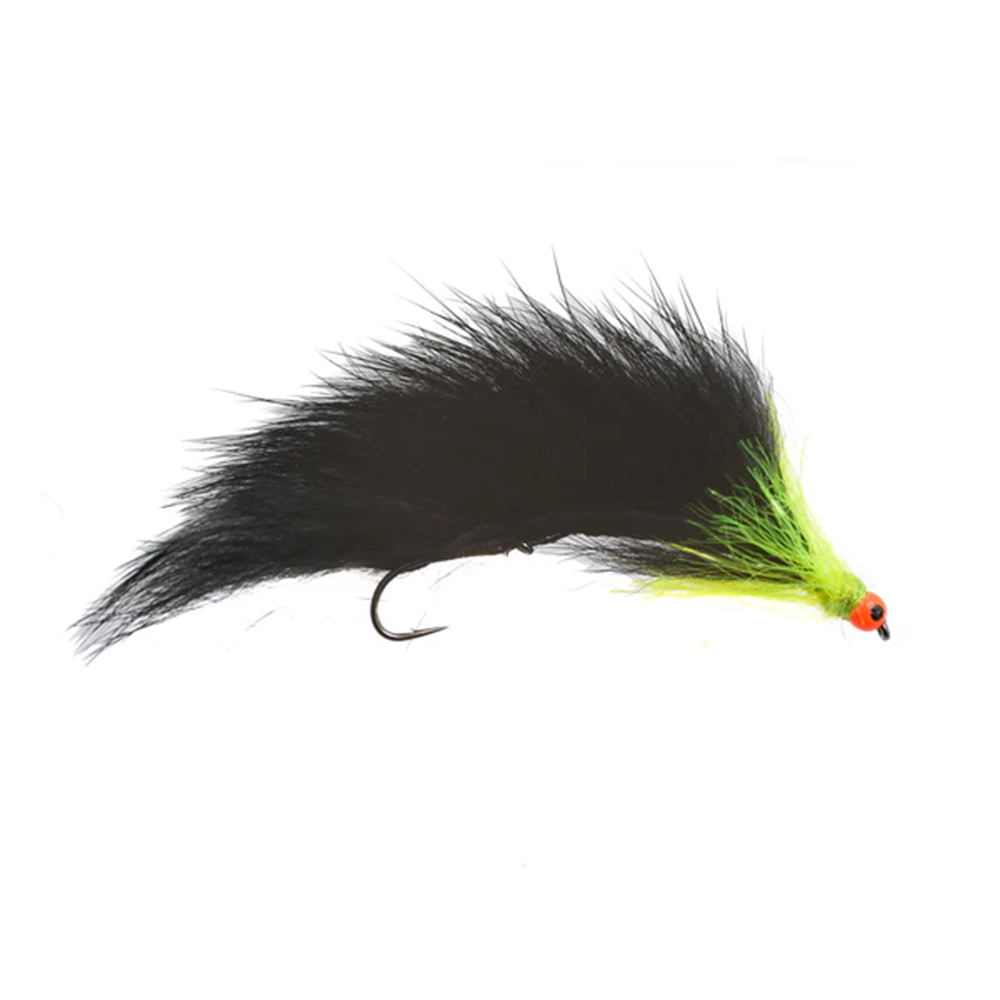 Fario Fly Hot Eye Mini Snake – Black Cat Barbless 5cm - Fin & Game