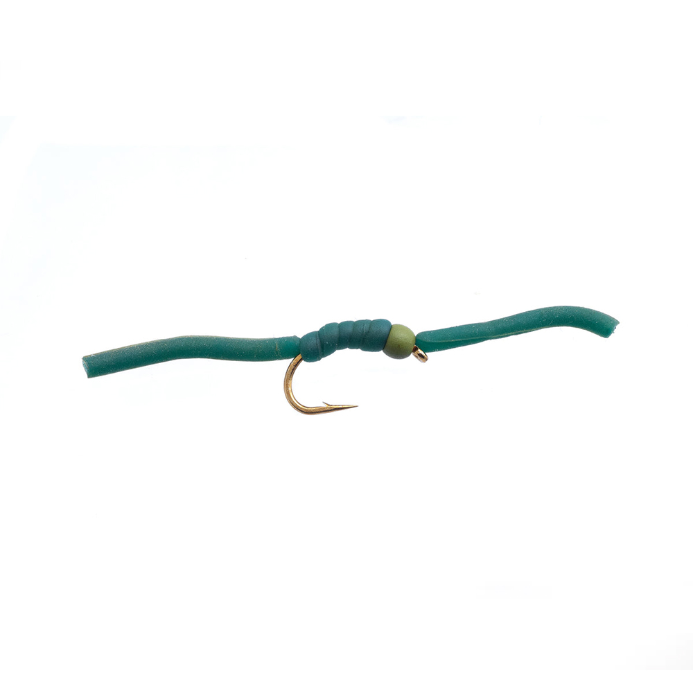 Fario-Olive-bead-Worm Fario Fly Squirmy – Olive Bead - Fin & Game