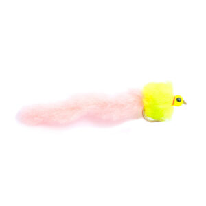 Fario Fly Rubarb and Custard Eggstacy Worm Barbless - Fin & Game