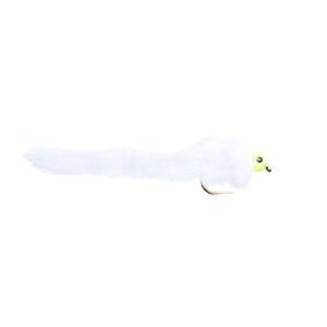 Fario Fly White Eggstacy Worm Barbless - Fin & Game