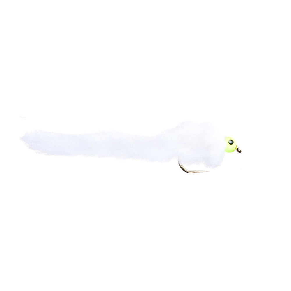Fario-WhiteEggstacy Fario Fly White Eggstacy Worm Barbless - Fin & Game